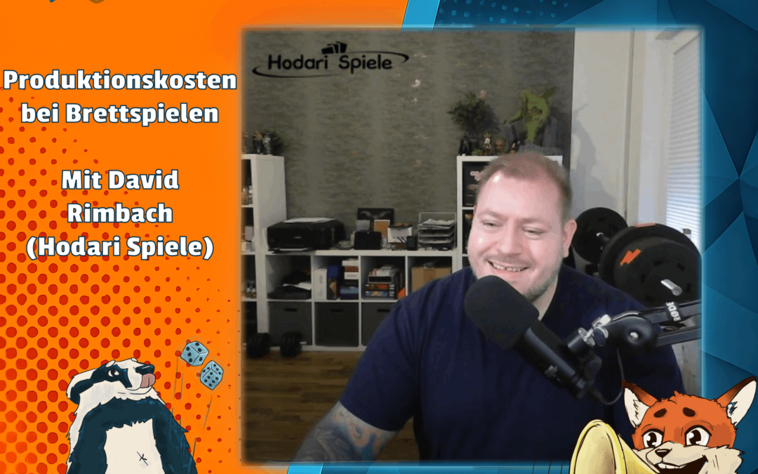 Folge 150 – Produktionskosten von Brettspielen mit David Rimbach (Hodari Spiele)